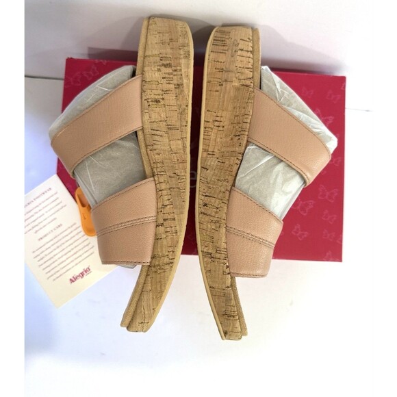 Alegria Mena Sandals Women’s 10.5 EU 41 Mauve Mist Leather Cork Platform Comfort - Picture 4 of 8